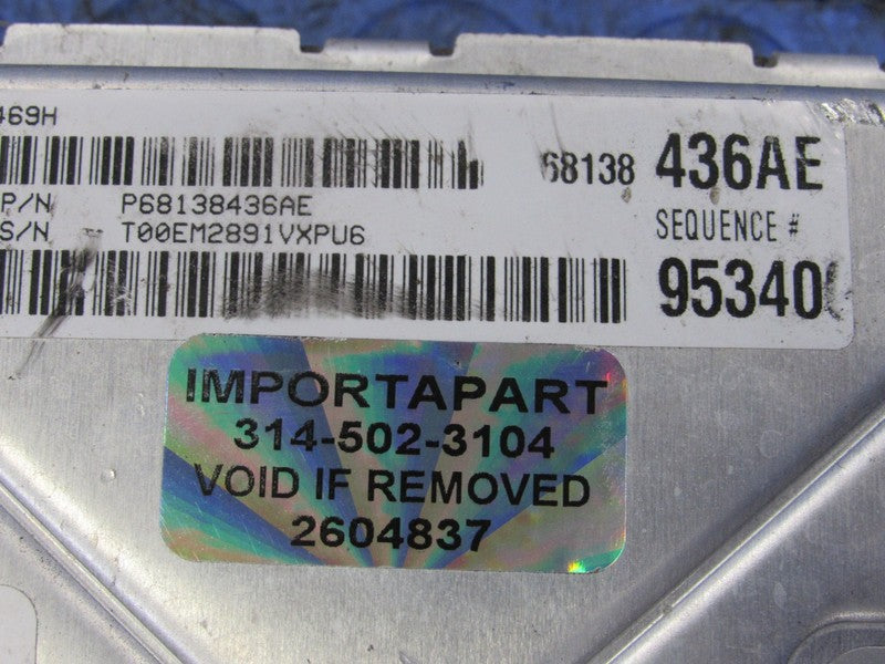 PROGRAMMED PLUG & PLAY 12 Charger 300 3.6L AT AWD ECU 68138436AE 436 P