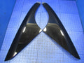99-04 Ford Mustang Exterior Quarter Glass Sail Panel Trim Set Black 07