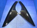 99-04 Ford Mustang Exterior Quarter Glass Sail Panel Trim Set Black 07