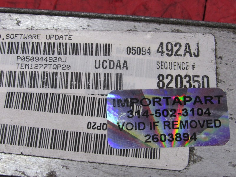 PROGRAMMED PLUG & PLAY 07 Dodge Ram 1500 Truck 5.7 ECM 05094492AJ 492 