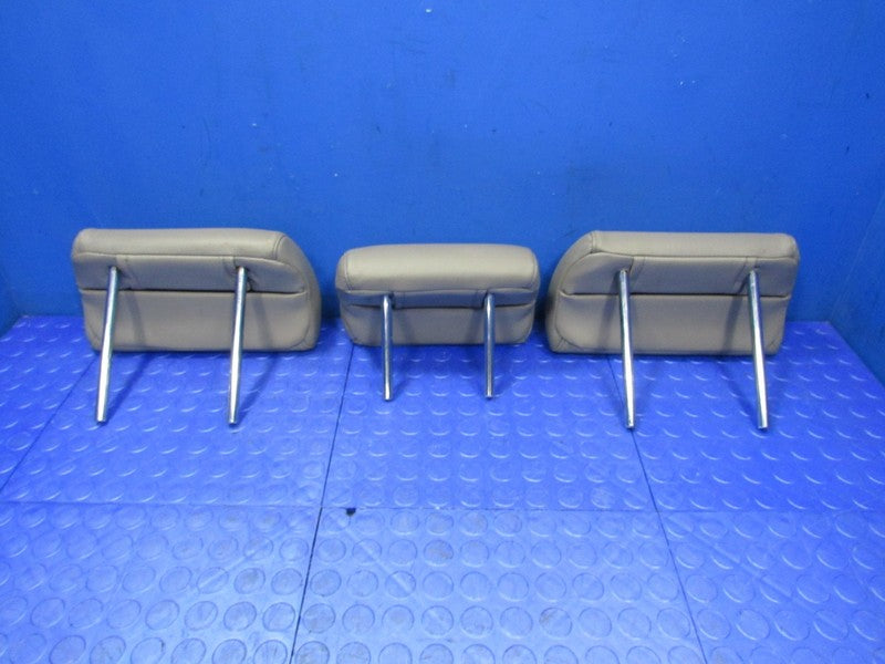 03-09 Toyota 4Runner Second Row Rear Seat Headrests Gray Leather Set 5