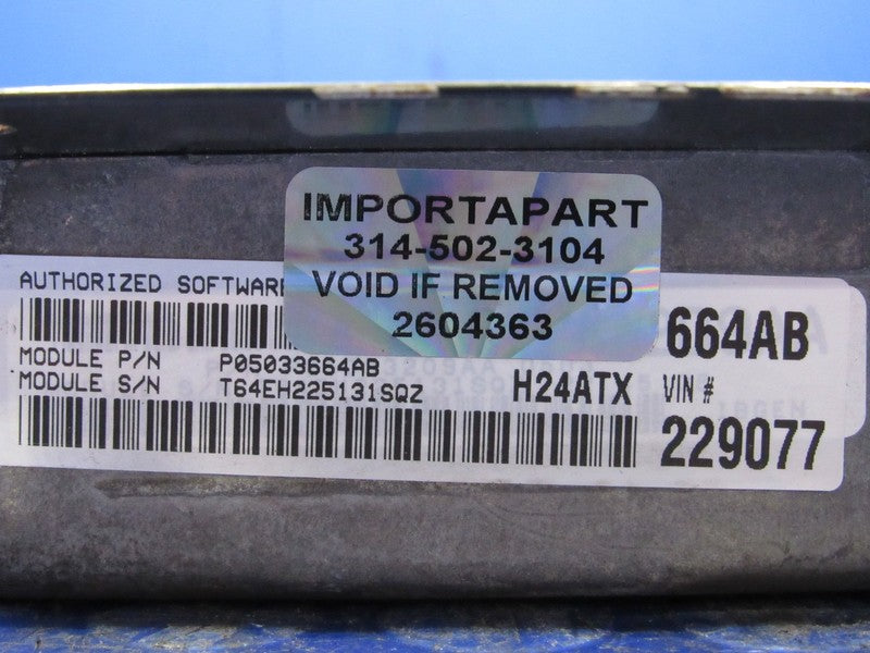 PROGRAMMED PLUG & PLAY 02 Chrysler PT Cruiser 2.4 AT ECM 05033664AB 66