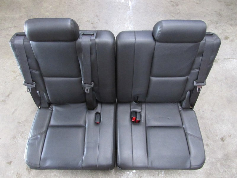 07-14 Tahoe Yukon Suburban Escalade Black Leather Third 3rd Row Seat 4