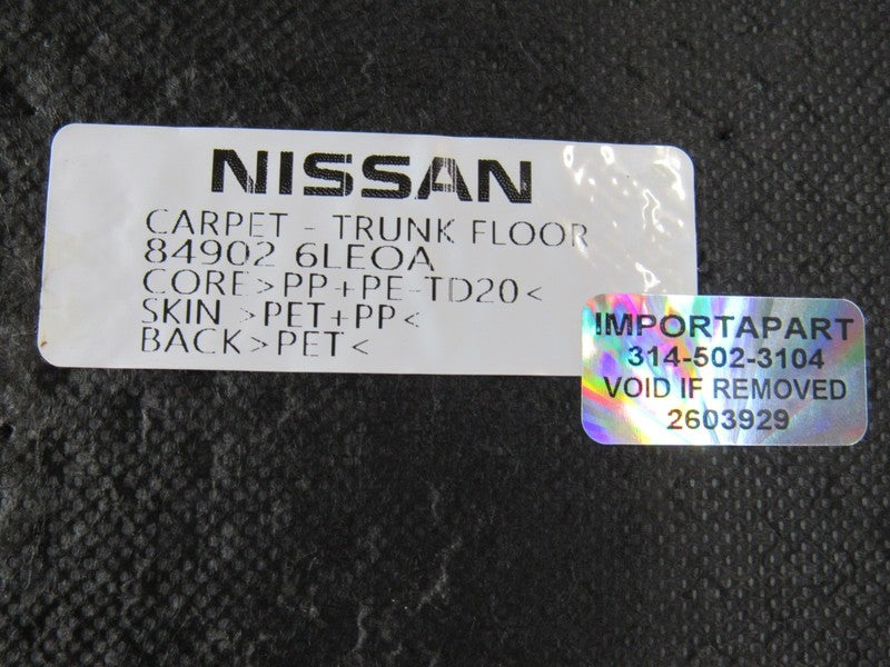 20-25 Nissan Sentra Trunk Floor Gray Carpet Cargo Cover 84902-6LE0A OE