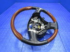 02-05 Lexus SC430 Driver Steering Wheel Wood Grain Black Leather OEM 2