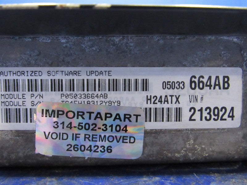 PROGRAMMED PLUG & PLAY 02 Chrysler PT Cruiser 2.4 AT ECM 05033664AB 66