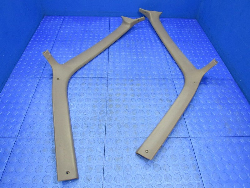 92-96 Ford F150 F250 F350 Bronco Right Left A-Pillar Trim Set Tan Moch