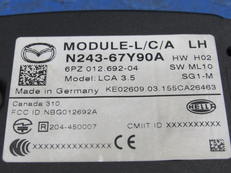 16-21 Mazda Miata MX5 Left Blind Spot Detector Sensor Module N243-67-Y