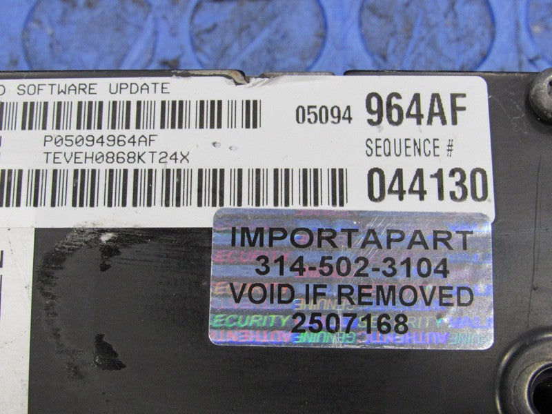 PROGRAMMED PLUG & PLAY 08 Charger 300 Magnum 5.7 AT ECM 05094964AF 964