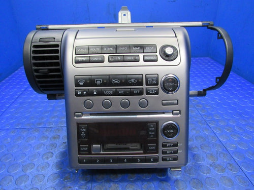 03-04 Infiniti G35 Bose Audio Radio Navigation Bezel Climate Control P