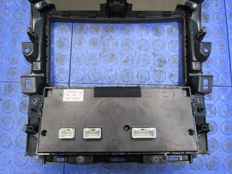 10-15 Mazda CX-9 Center Dash Radio Climate Control Vent Bezel Trim Bla