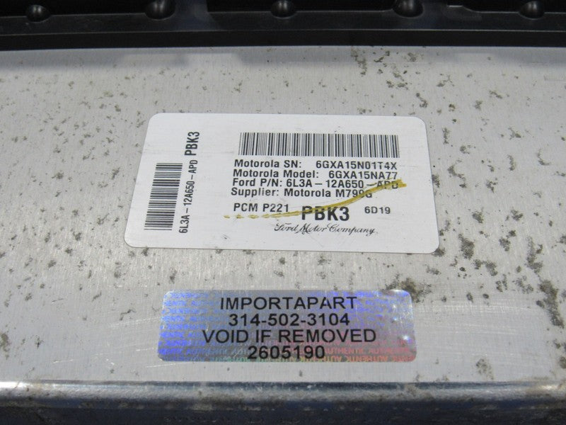 06 Ford F150 5.4L FFV 4x2 ECU ECM PCM Engine Computer PBK3 6L3A-12A650