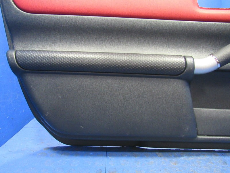 03-05 Toyota MR2 Spyder MRS Left LH Driver Interior Door Panel Red Lea