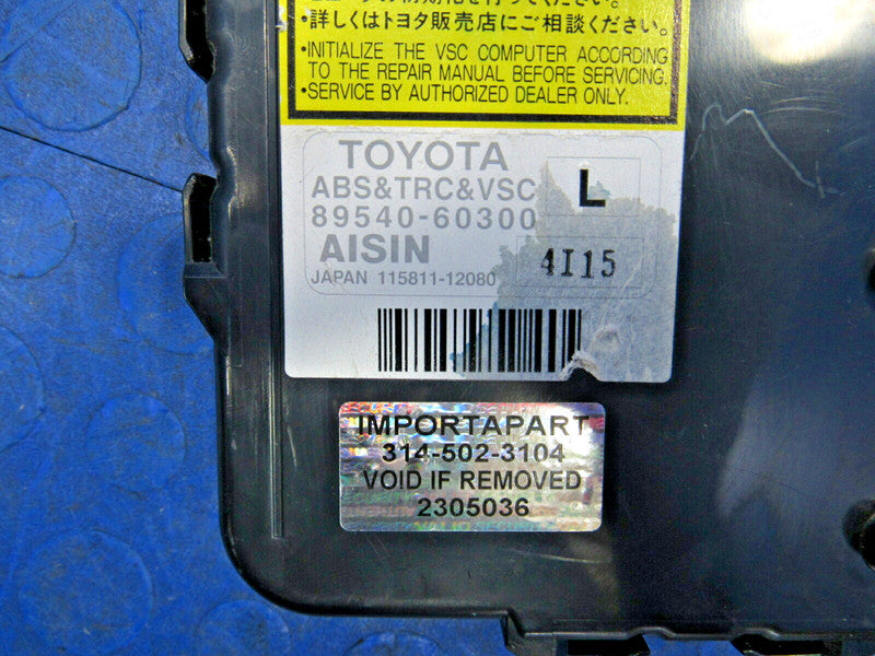 03-04 Lexus GX470 ABS Traction Skid Control Unit Module Computer 89540