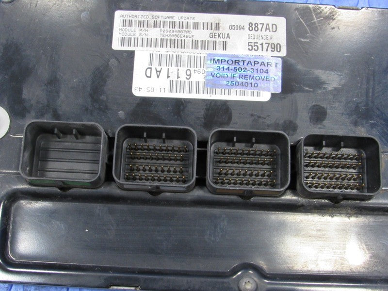 PROGRAMMED PLUG & PLAY 07 Jeep Commander XK 3.7 AWD ECM 05094887AD 887
