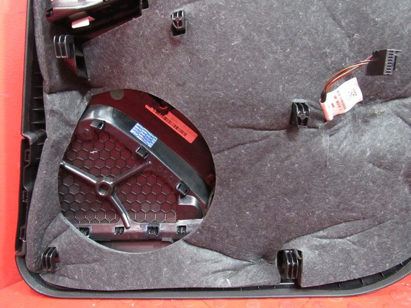10-16 Porsche Panamera Rear Driver Left Interior Door Panel Bose Black