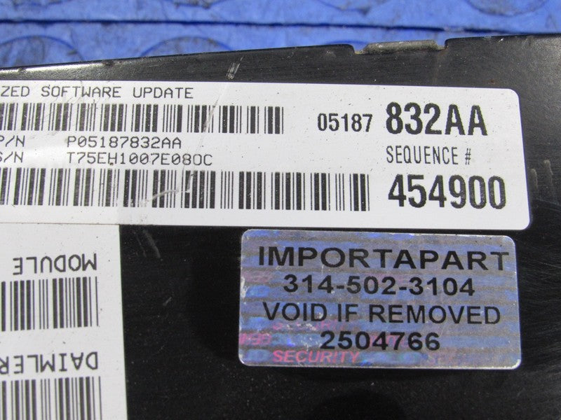 PROGRAMMED PLUG & PLAY 07 Magnum 300C 5.7L RWD ECM 05187832AA 832 PROG
