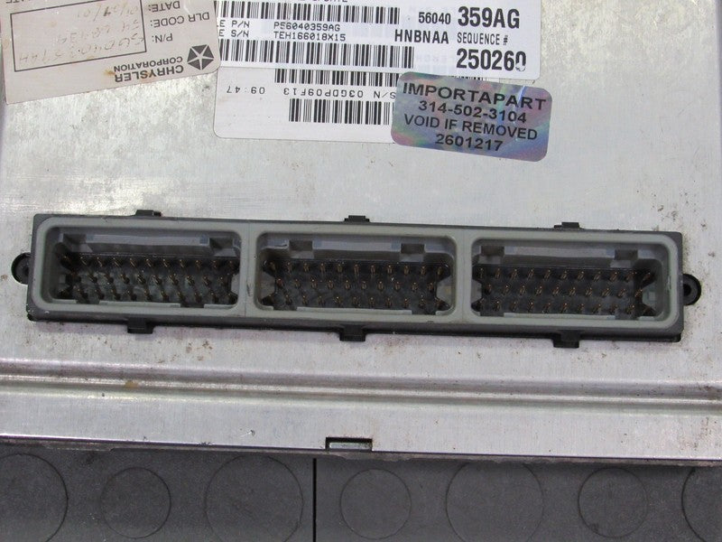 PROGRAMMED PLUG & PLAY 00 Dodge Dakota 4.7L 4x4 ECU ECM 56040359AG 359