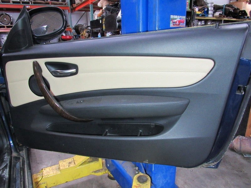 09-11 BMW 128 135 Right RH Passenger Side Front Door Trim Panel Tan