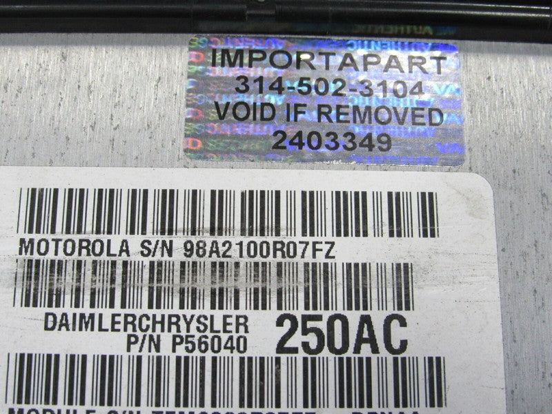 PLUG & PLAY 01 Dodge Durango 4.7L Engine Computer ECU 56040250 PROG 34