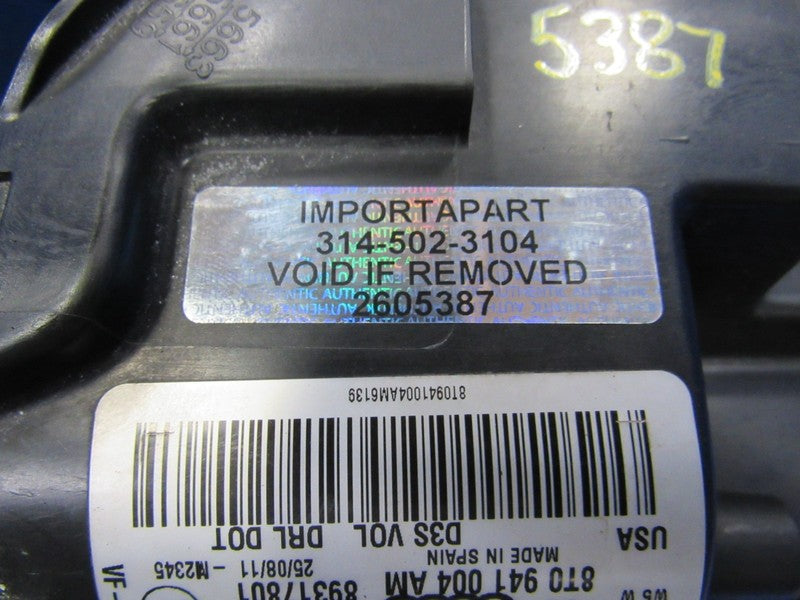 08-12 Audi A5 S5 Right Passenger RH Side Xenon HID Headlight Head Ligh