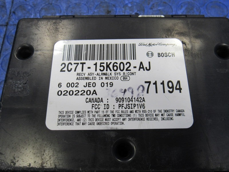 02-03 Ford F250 F350 Multifunction Anti-Theft Keyless Module 2C7T-15K6