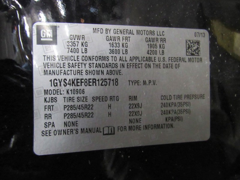 09-13 Cadillac Escalade Left LH Driver Side Master Power Window Switch