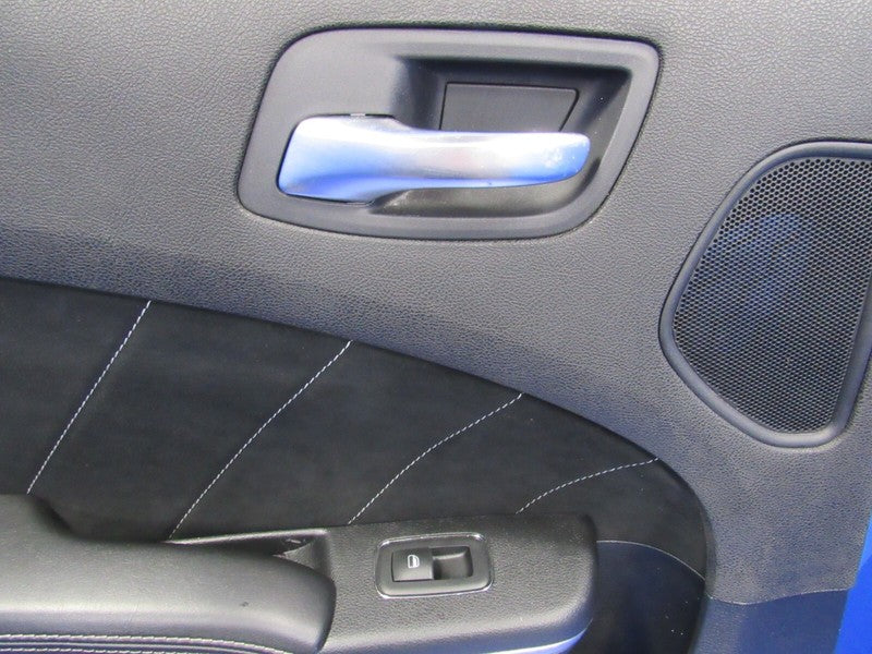 11-14 Dodge Charger SRT Left Rear LH Suede Door Card Panel Trim Black 