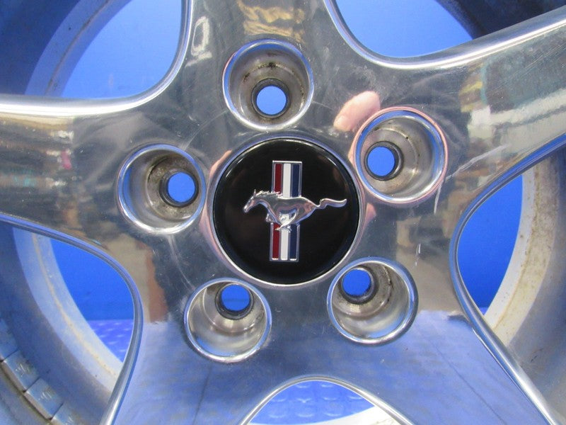 99-01 Ford Mustang Cobra 17x8 +30 Polished Aluminum 5 Spoke Wheel 0705