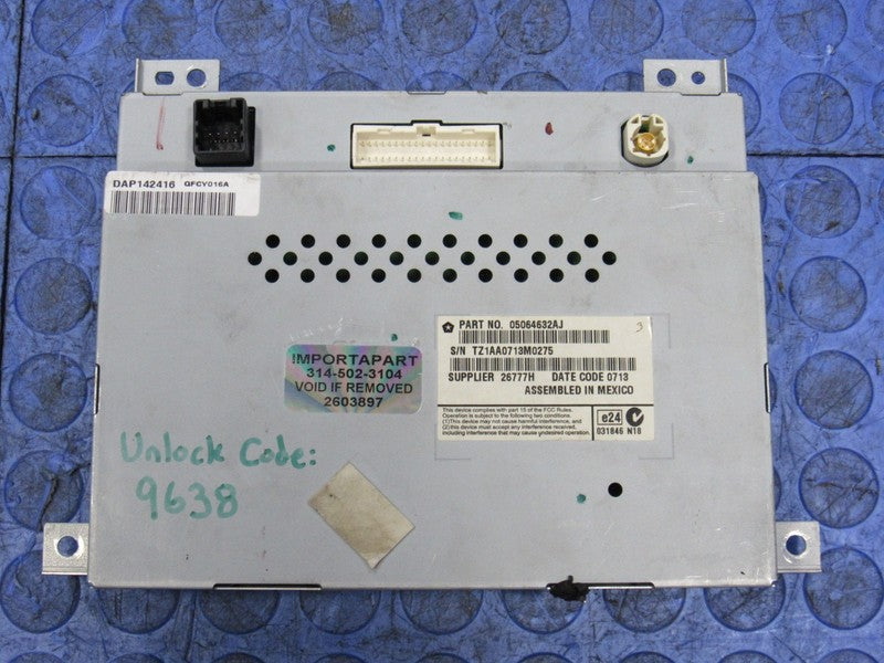 11-14 Charger 300 8.4" UConnect Radio Display Touch Screen OEM With Co