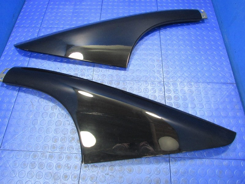 99-04 Ford Mustang Exterior Quarter Glass Sail Panel Trim Set Black 07
