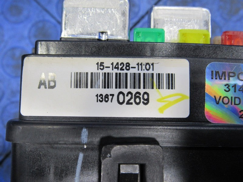 08-11 Cadillac DTS Buick Lucerne Cabin Under Seat Interior Fuse Relay 