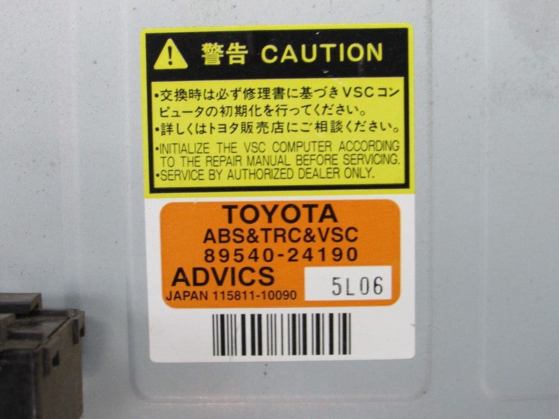06 Lexus SC430 ABS Traction Skid Control Module P/N 89540-24190