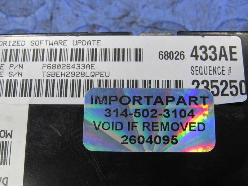 PROGRAMMED PLUG & PLAY 09 Charger Challenger 300 RWD ECU 68026433AE 43