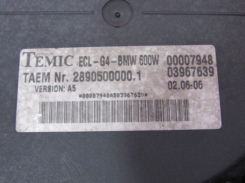 06-10 BMW 550i 6501 E60 E63 E64 Radiator Engine Cooling Fan Assembly 7