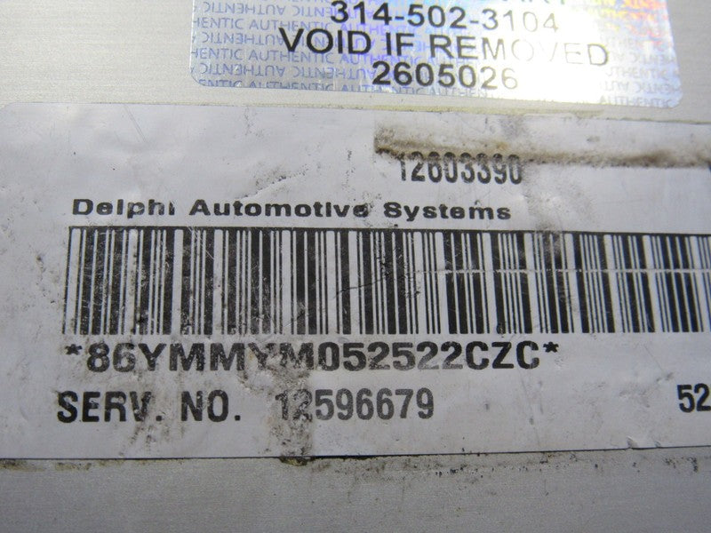 06 GTO Impala SSR Trailblazer V8 E40 ECU ECM PCM Engine Computer 12596