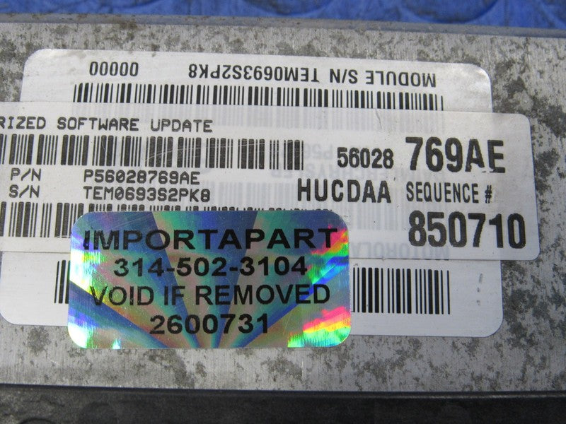 PROGRAMMED PLUG & PLAY 03 Dodge Ram 1500 5.7L AT ECM 56028769AE 769 PR