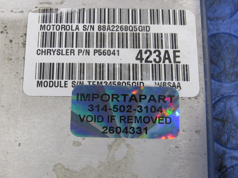 PROGRAMMED PLUG & PLAY 99 Jeep Grand Cherokee 4.0L ECM 56041423AE 423 