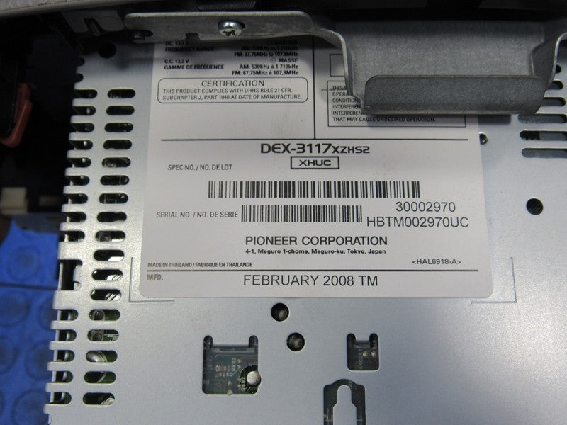 08-09 Honda Accord Sedan Audio Unit Radio Receiver Stereo XM 6 Disc AU