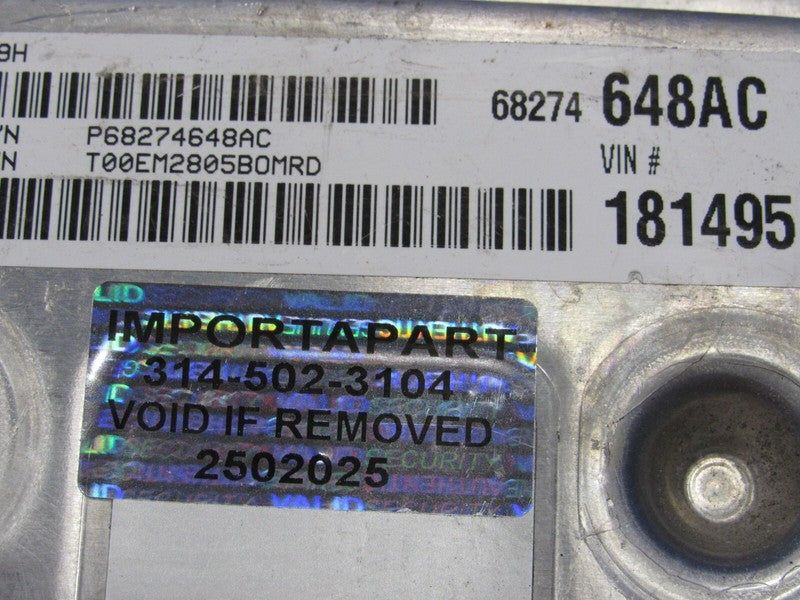 PROGRAMMED PLUG & PLAY 16 Dodge Journey 3.6 ECM 68274648AC 648 PROG 20