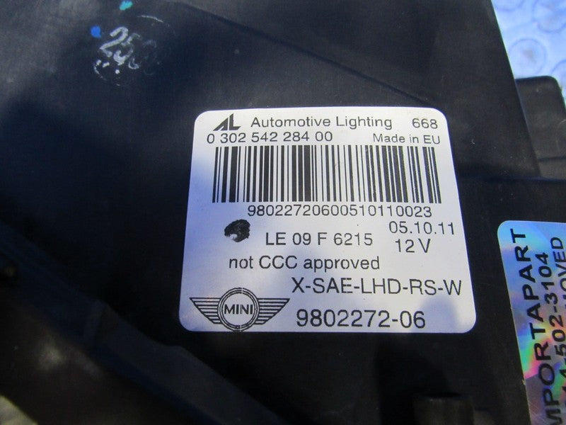 11-16 Mini Countryman Right Passenger Side Xenon HID Headlight Head Li