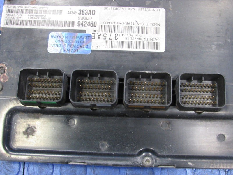 PROGRAMMED PLUG & PLAY 04 Caravan Town&Country 3.3L ECM 04748363AD 363