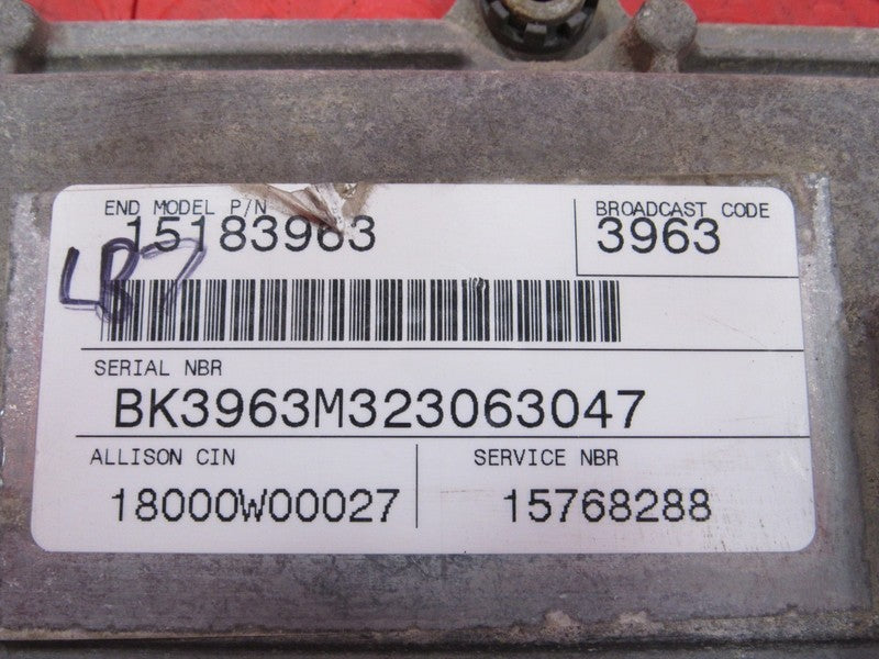 01-05 Sierra Silverado Duramax Allison TCU TCM Transmission Module 157