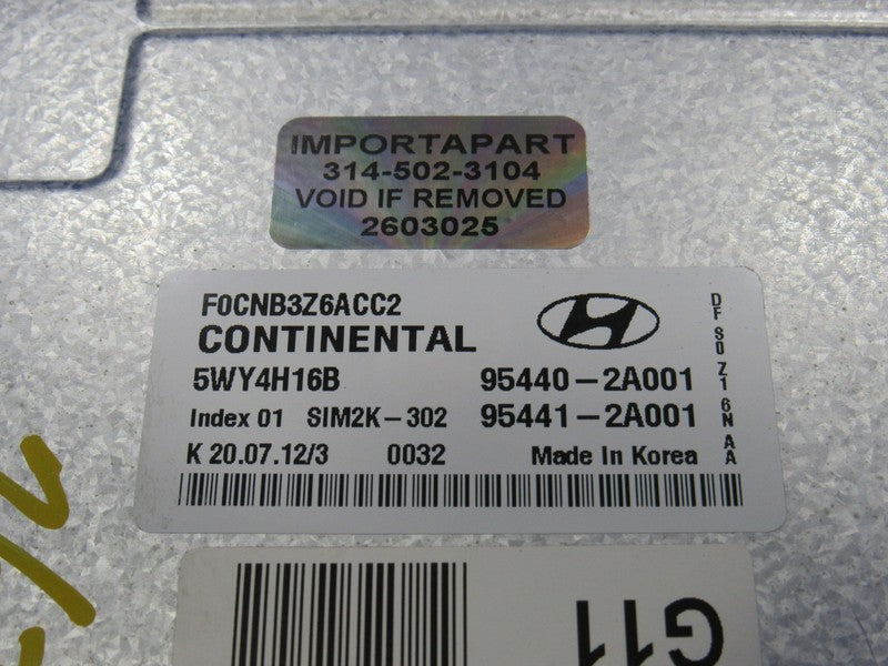 12-17 Hyundai Veloster DCT TCU TCM Transmission Control Module 95440-2
