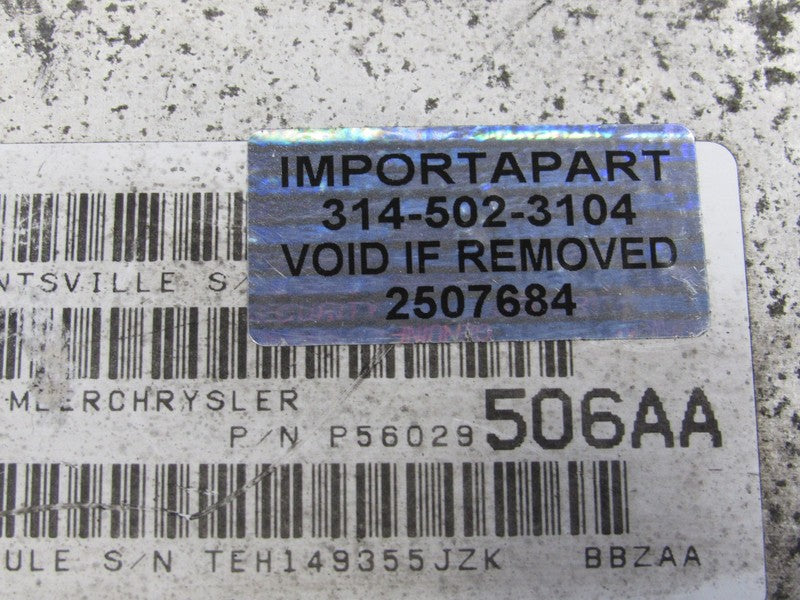PROGRAMMED PLUG & PLAY 03 Dodge Ram Van 5.9 ECM 506 56029506AA PROG 76