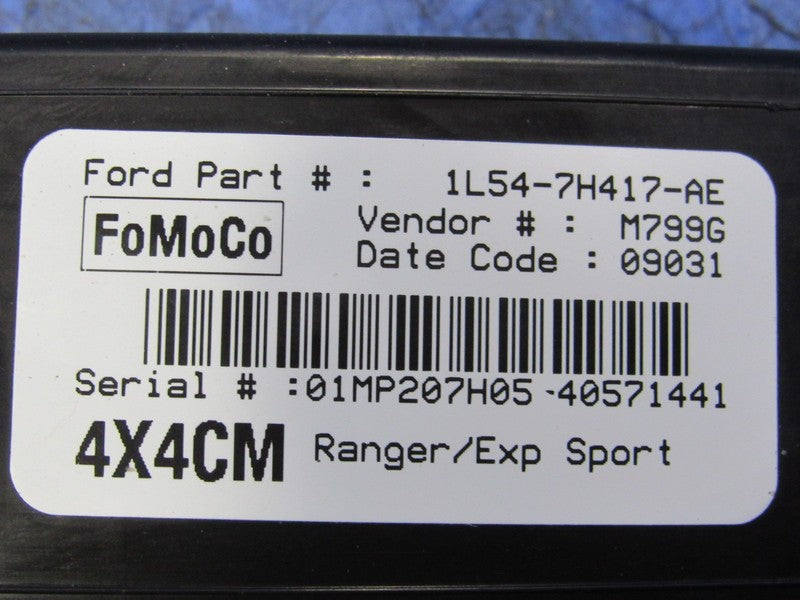 01-05 Ranger Explorer Sport Trac 4X4 TCCM Transfer Case Module 1L54-7H
