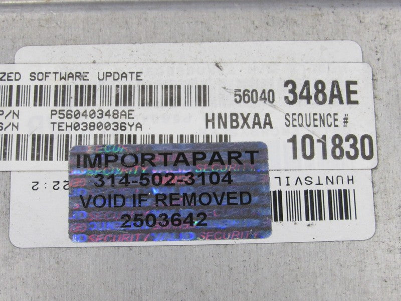 PLUG & PLAY 00 Dodge Dakota 3.9L V6 AT Engine Computer ECU 56040348 PR