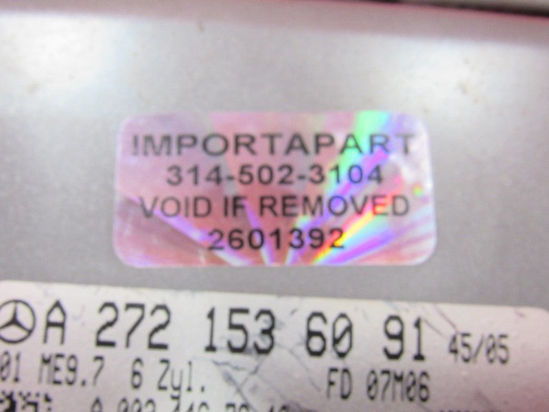 07-08 CLK350 E350 SLK350 ECU ECM PCM Engine Computer UNLOCKED 272 153 