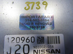 12-13 Infiniti G37x Sedan AT ECU ECM PCM Engine Computer NEC002-058 BE