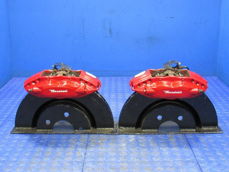17-21 Maserati Ghibli 4-Piston Brembo Rear Brake Caliper Set Pair OEM 